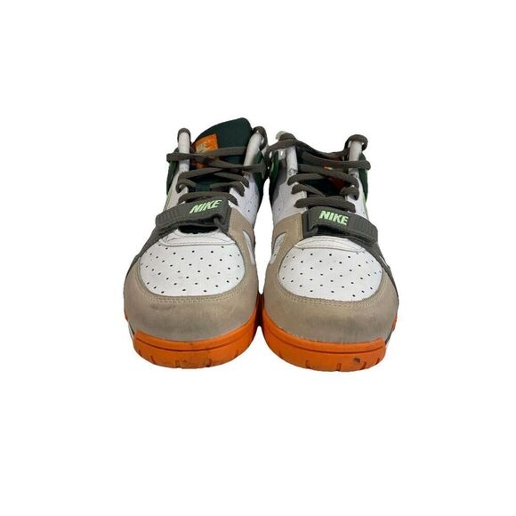 NIKE TRAINER 3 BG BASKETBALL SHOES SIZE 7Y #FZ3555 323 Green Orange Mid High Top - Picture 5 of 13